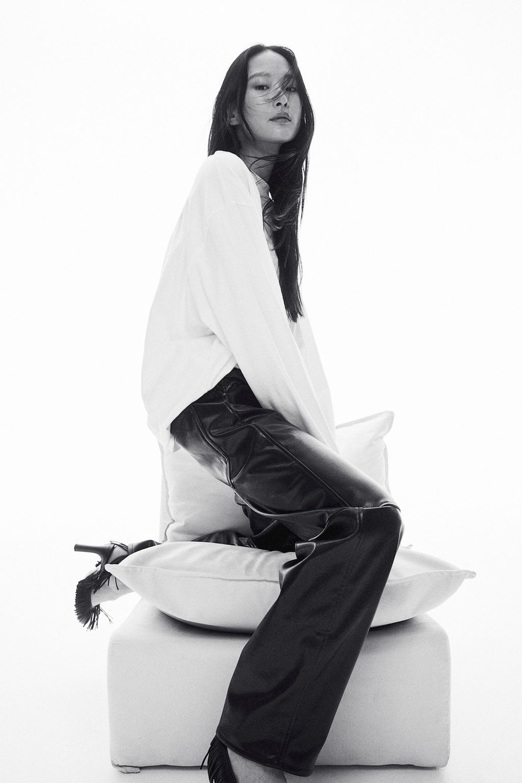 Top de algodon de corte holgado - H&m фото 3