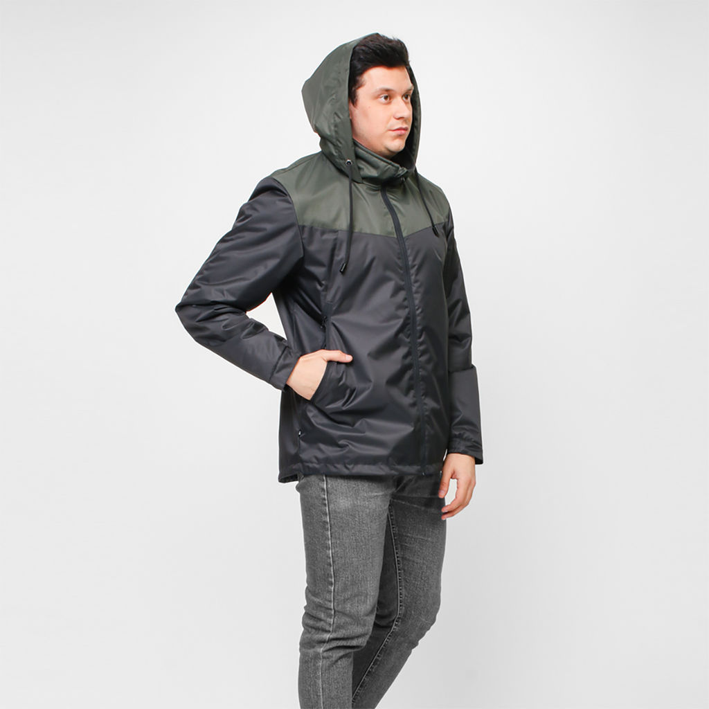 Куртка мужская осень/весна М-246 Хаки/Чёрный - Rodos фото 18