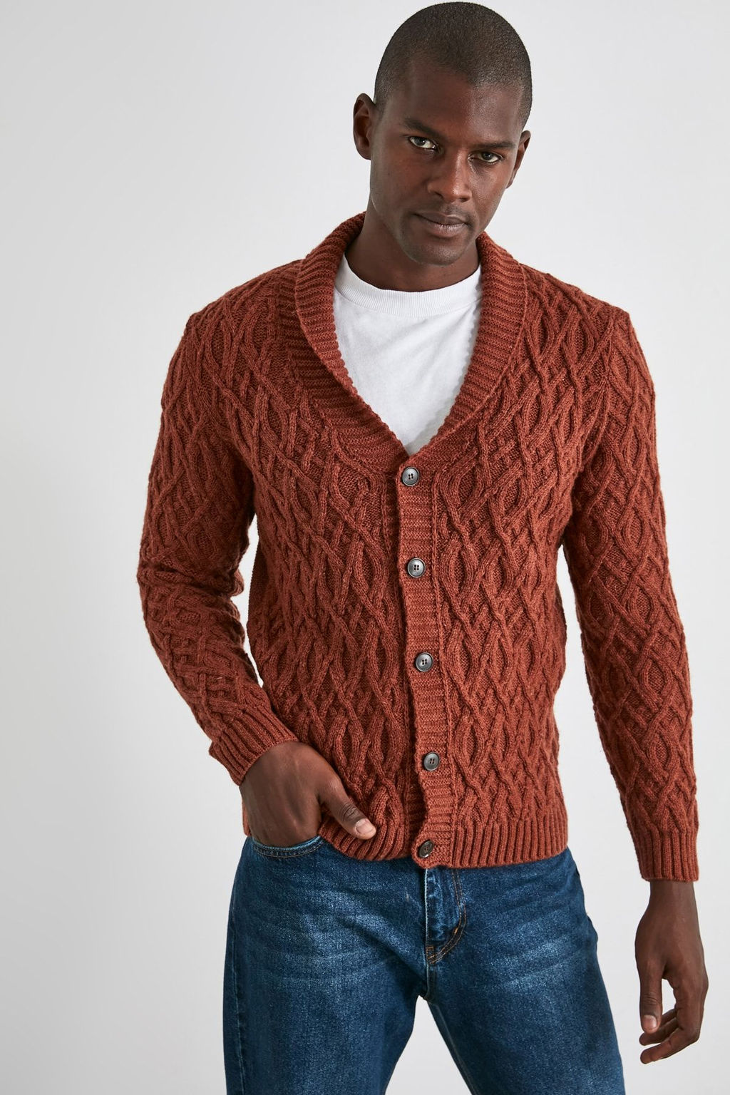 TRENDYOL MAN Siyah Erkek Sal Yaka Sac Orgu H?rka TMNAW21HI0320 - Trendyolmilla фото 3