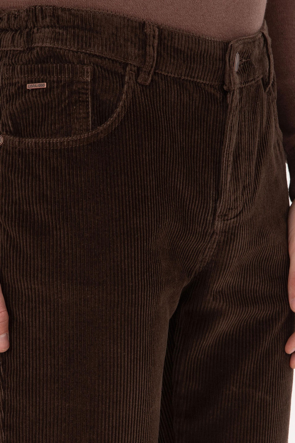 Erkek Koyu Kahverengi Kanvas Pantolon - U.s. polo assn фото 5