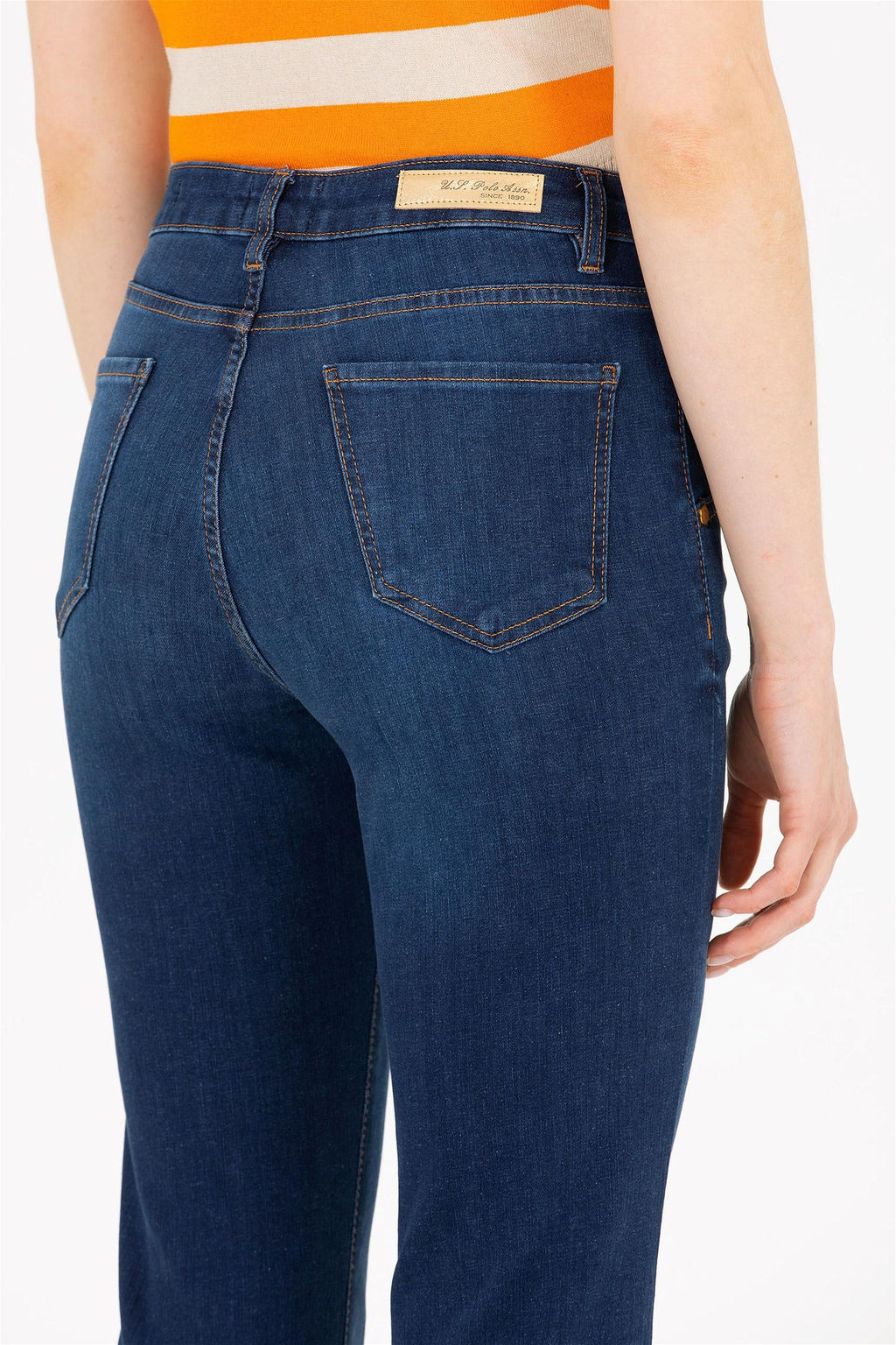 Женские темно-синие джинсовые брюки Неожиданная скидка в корзине - U.s. polo assn фото 7