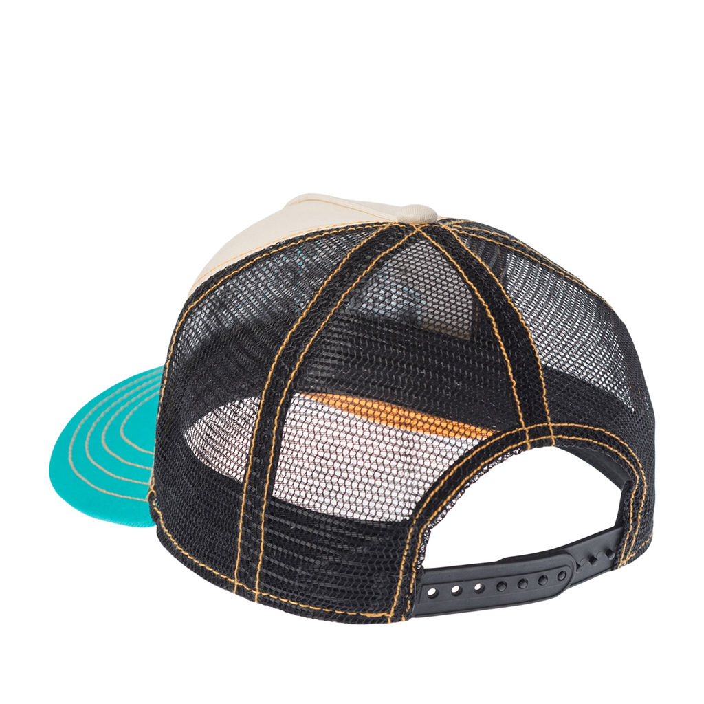 Бейсболка STETSON арт. 7741121K TRUCKER CAP SOUNDBOX (кремовый / бирюзовый)  фото 3