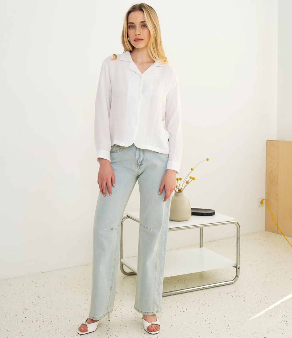 Рубашка #КТ9025 (3), белый - Dommod фото 4