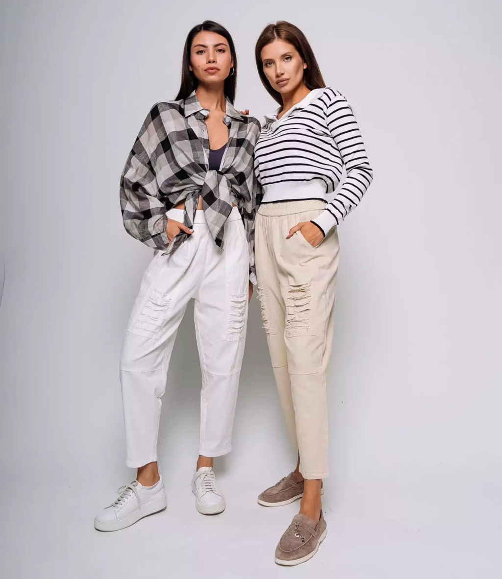 Брюки #КТ7А302, светло-бежевый - Dommod фото 2