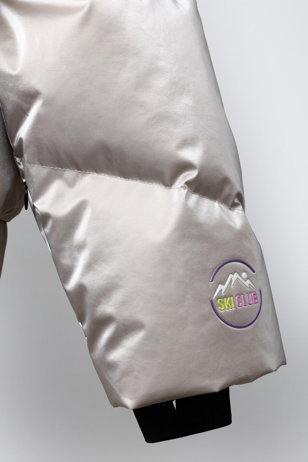 METALLIC WATER-RESISTANT AND WINDPROOF FEATHER DOWN PUFFER JACKET RECCO® SYSTEM SKI COLLECTION - Zara фото 8