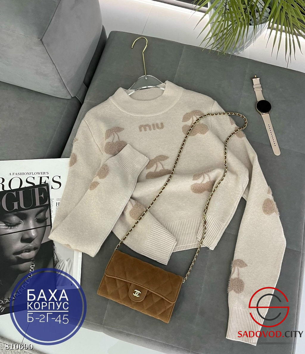 Свитер женский с принтом - Bruno фото 2