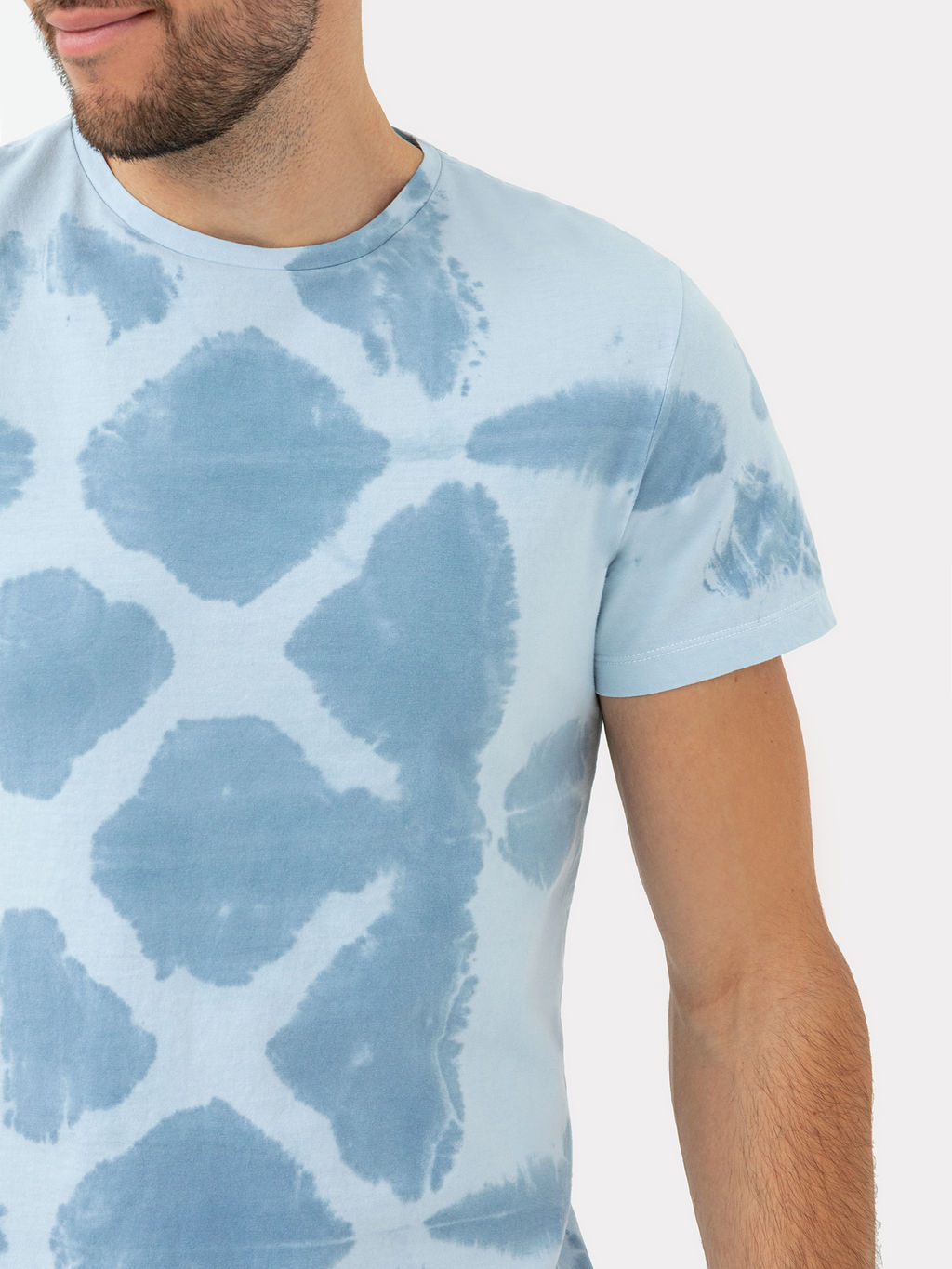 Футболка мужская синяя в технике тай-дай синий тайдай 111773-1 - Mark formelle фото 6