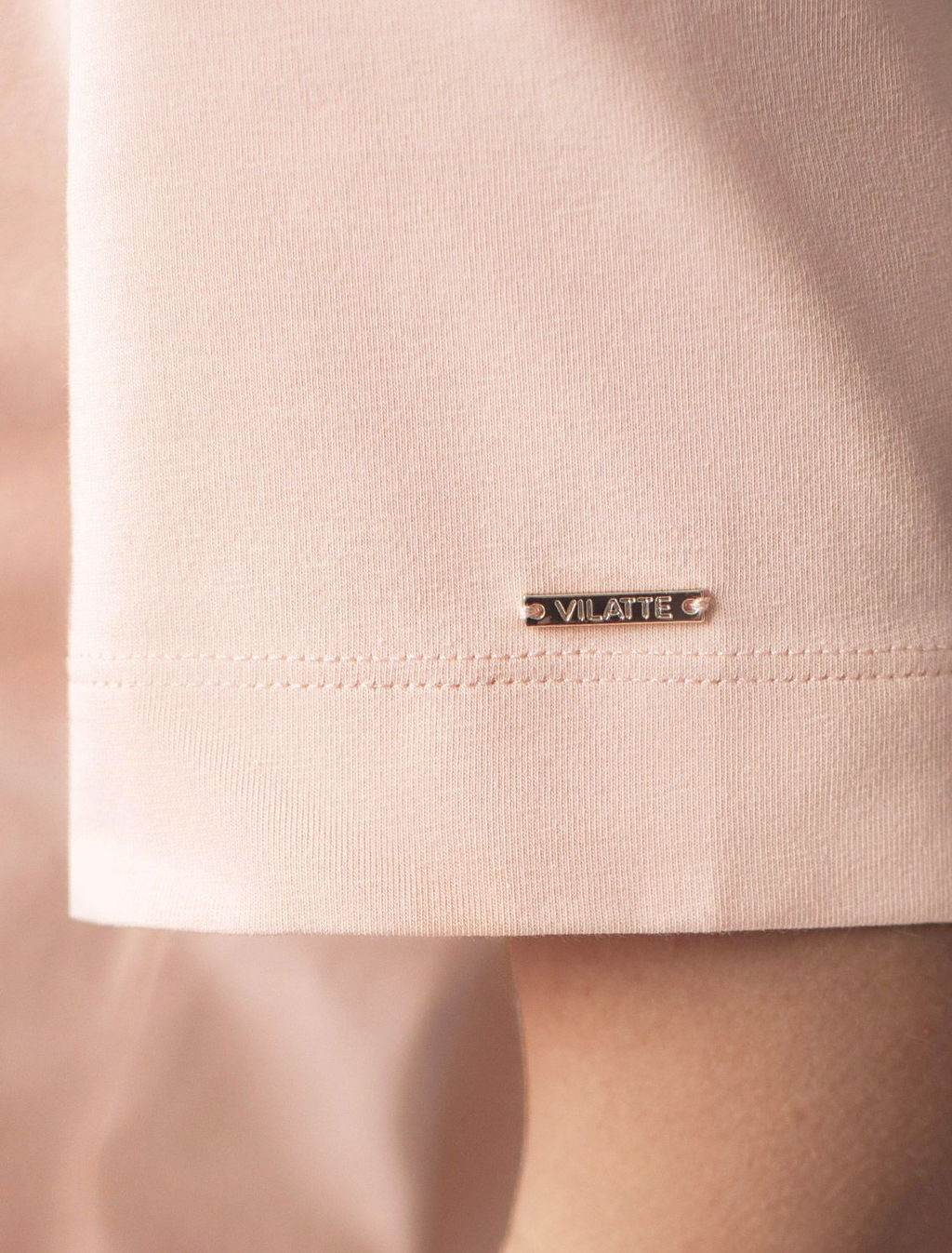 Свободная футболка с принтом из премиального хлопка с эастаном - Vilatte фото 4