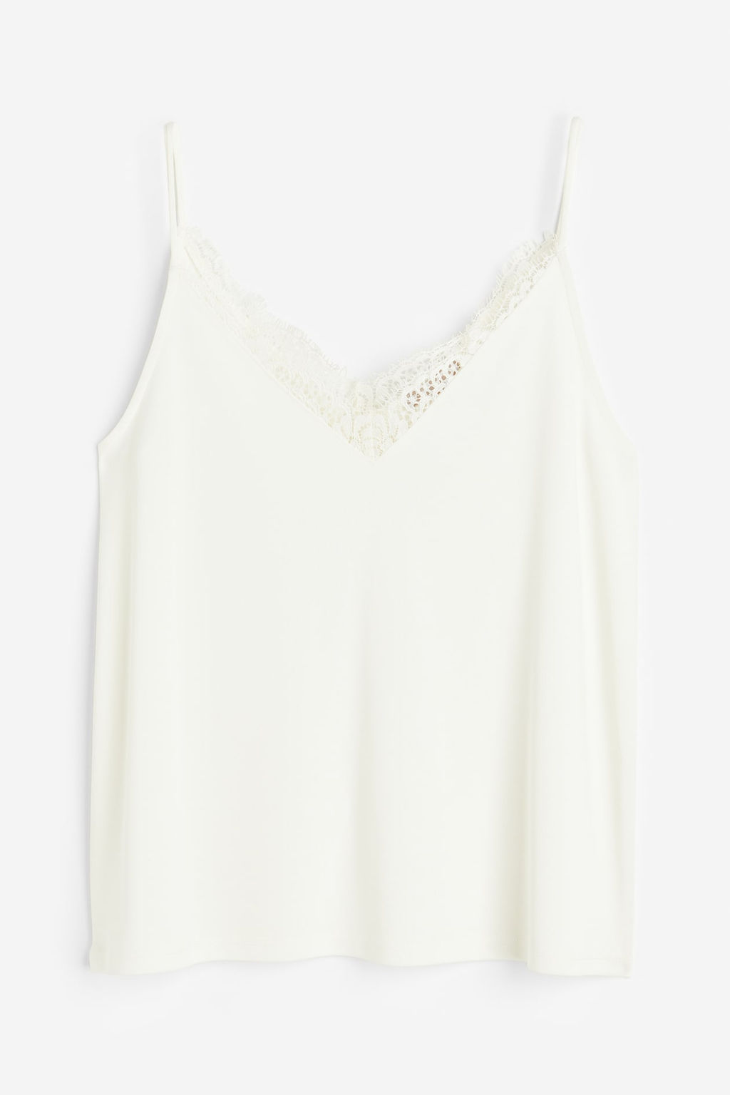 H&M+ Top con ribete de encaje  фото 5