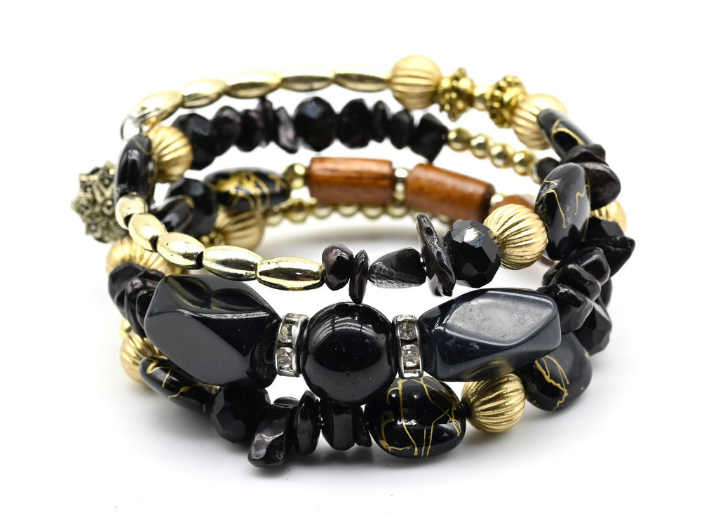 Браслет на пружинке Лето с агатом тонированным цв.зеленый Радуга камня  фото 12