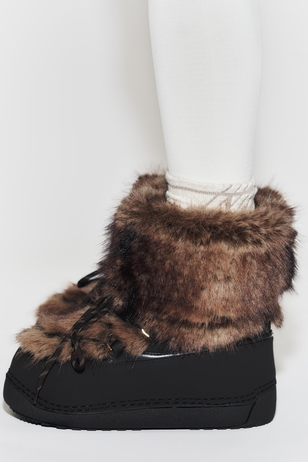 COMBINED FAUX FUR ANKLE BOOTS SKI COLLECTION - Zara фото 5