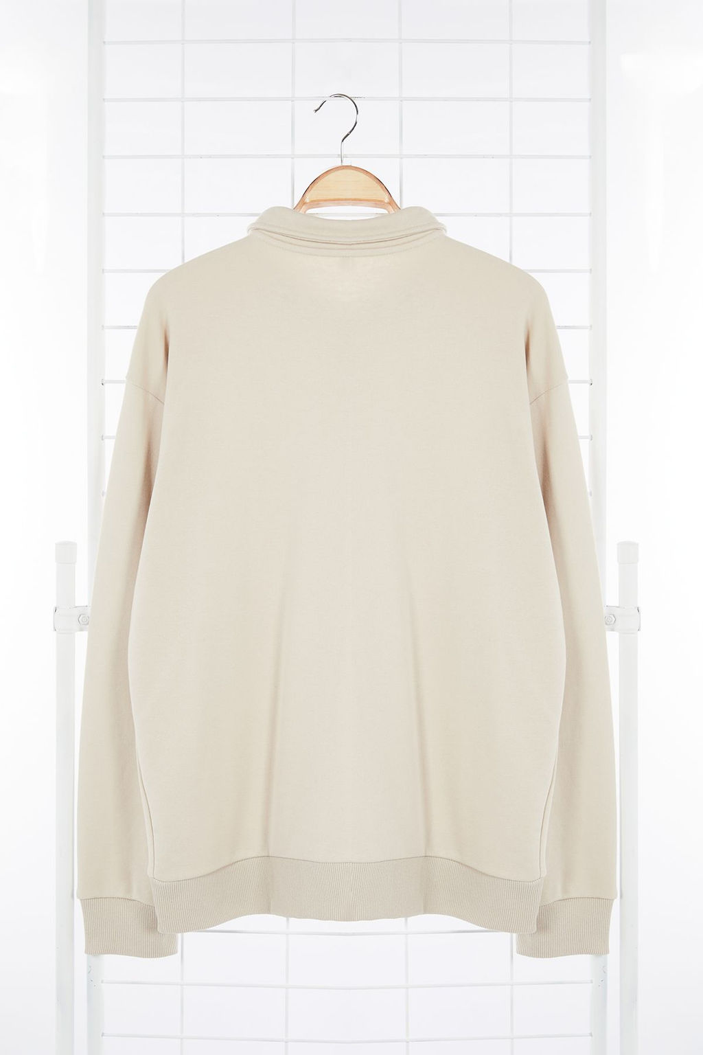 TRENDYOL MAN Siyah Oversize/Genis Kesim Yaz? Bask?l? Polo Yaka Sweathisrt TMNAW25SW00019 - Trendyolmilla фото 10