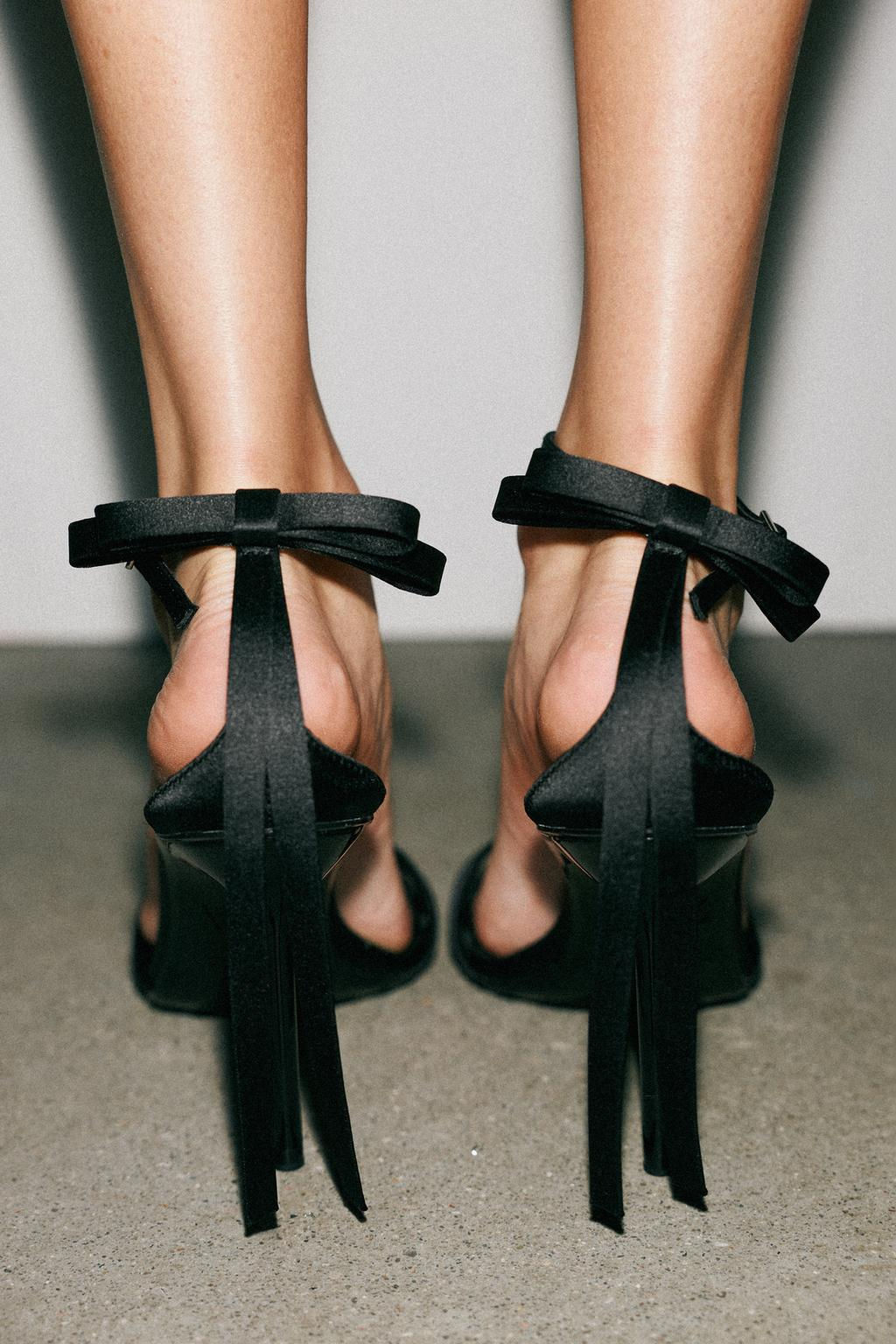 BOW ANKLE STRAP SANDALS - Zara фото 3