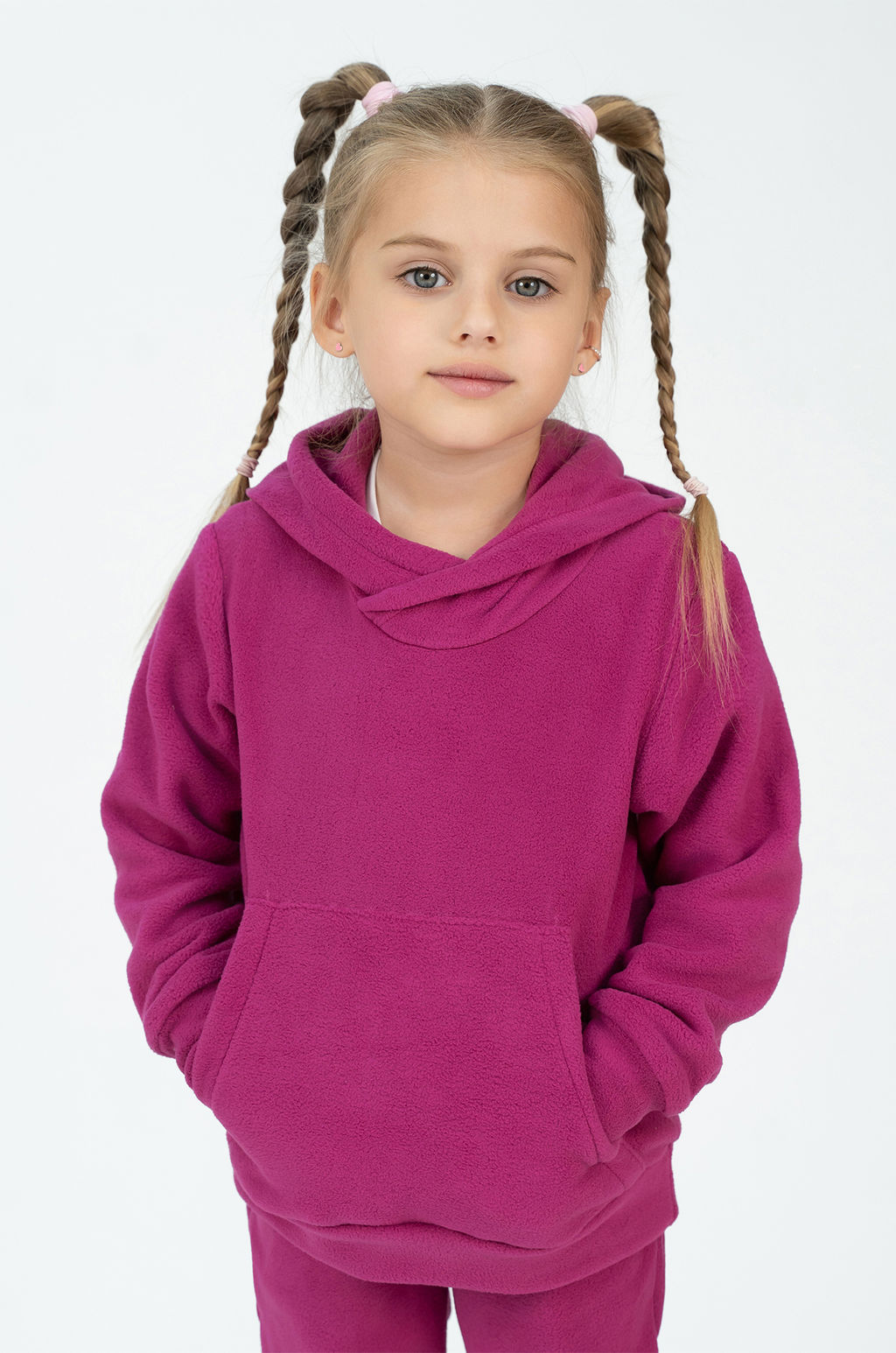 Костюм детский флисовый фуксия