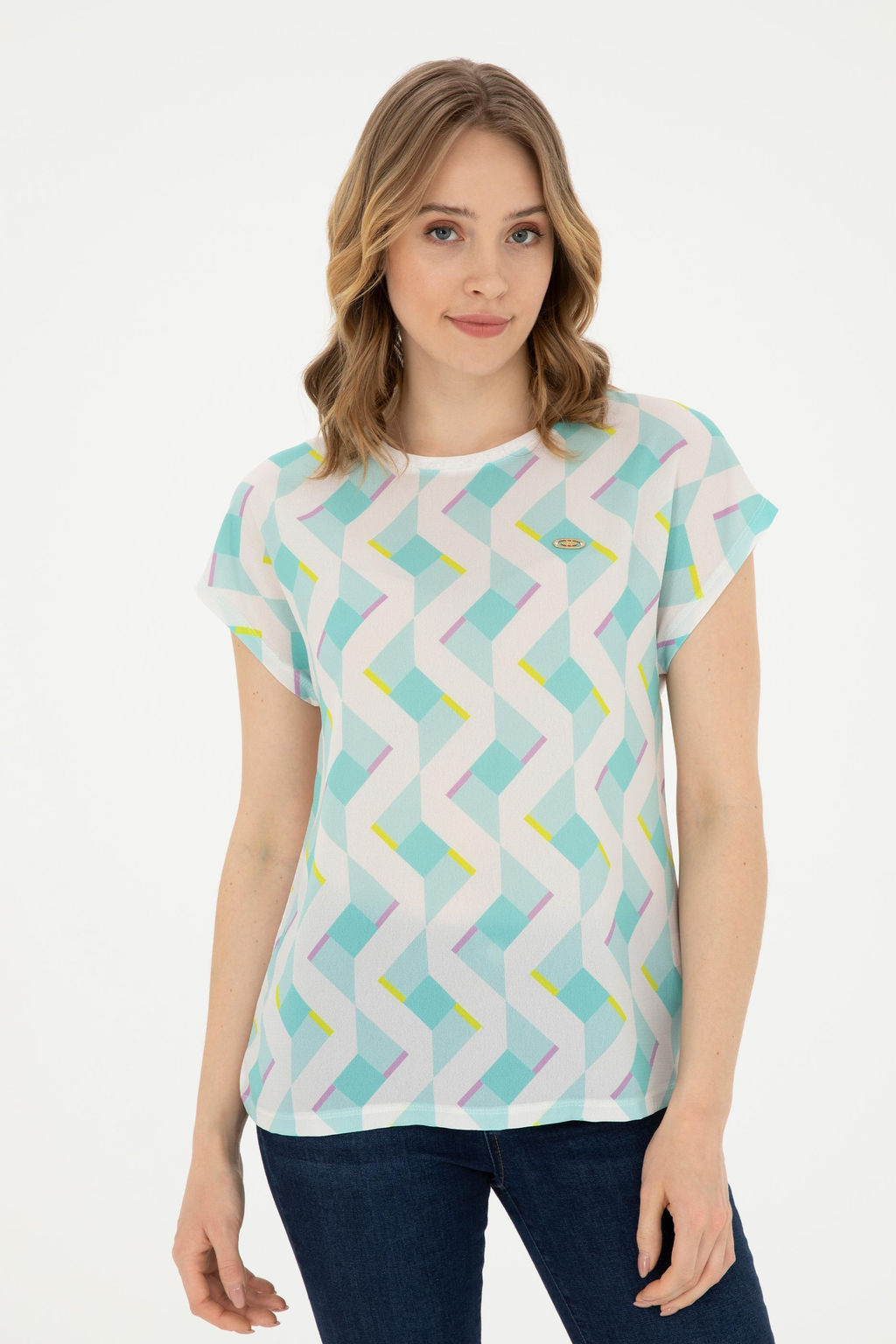 Женская мятная футболка - U.s. polo assn фото 10