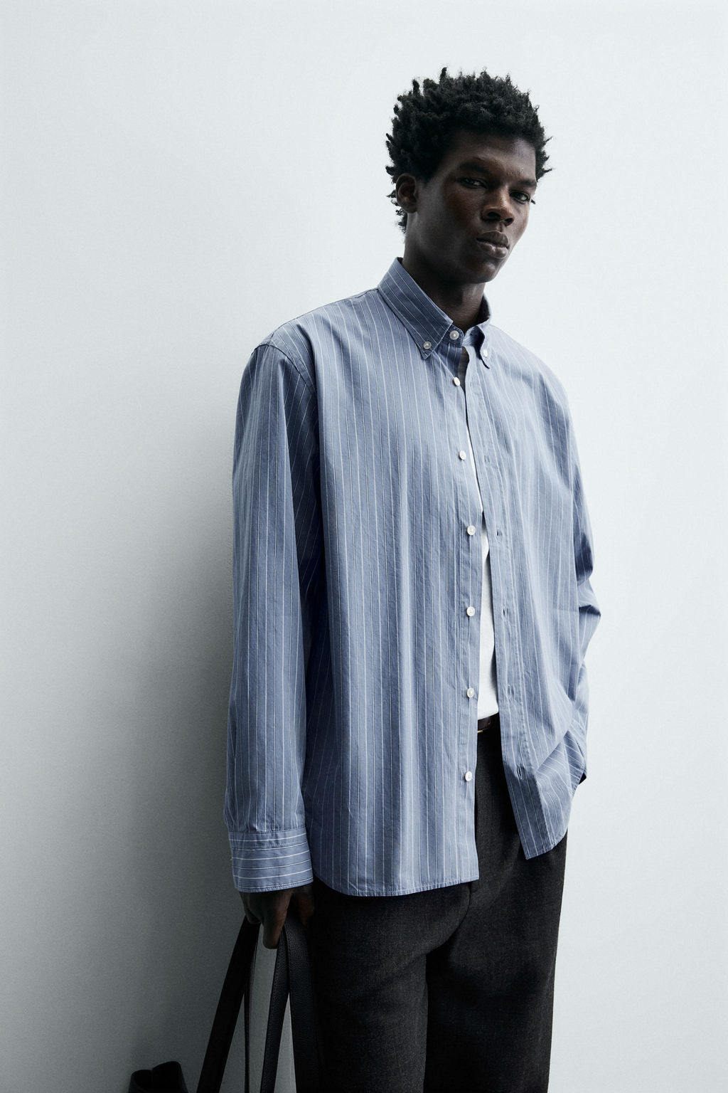 STRIPED TEXTURED SHIRT - Zara фото 6