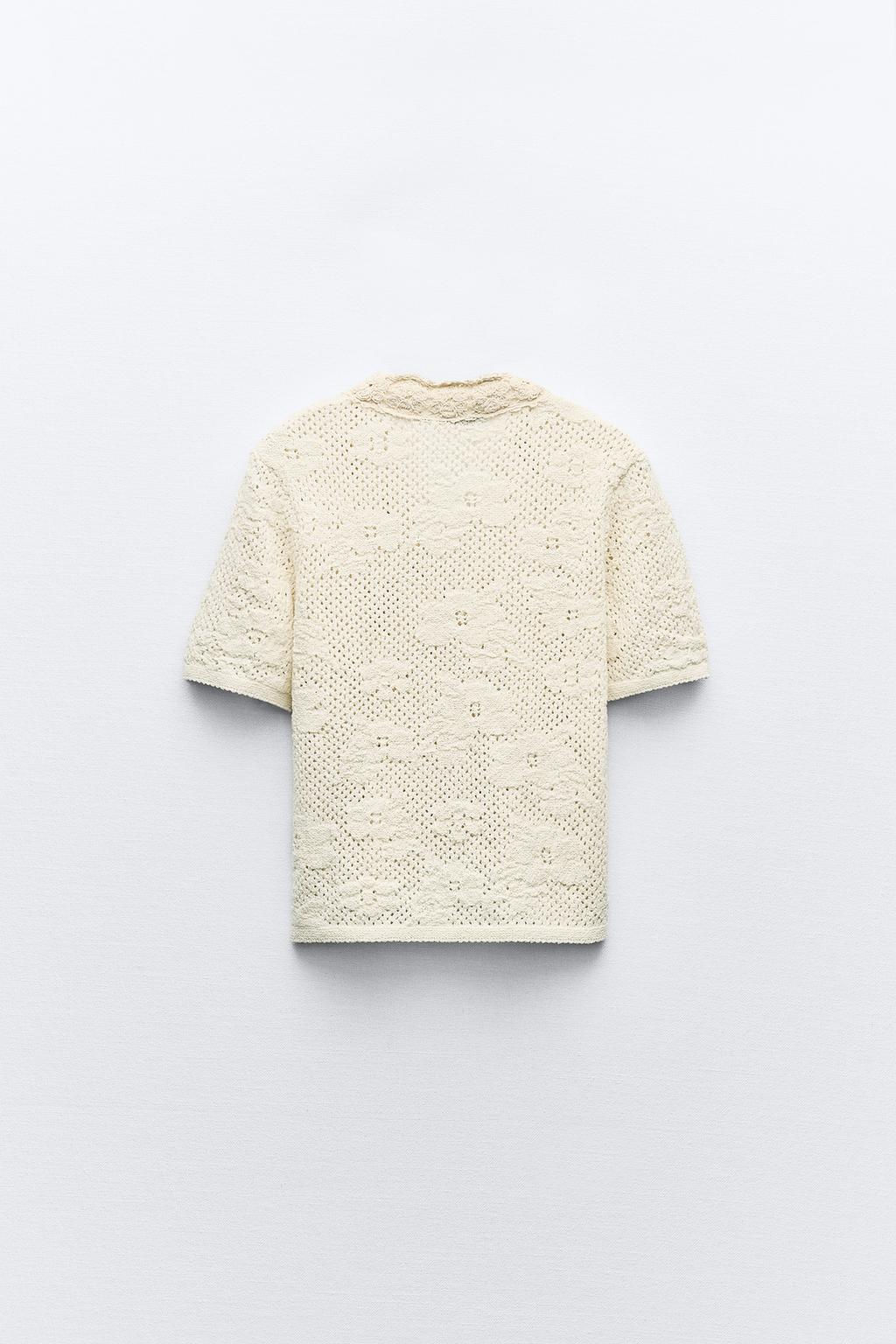 POINTELLE KNIT ROMANTIC TOP - Zara фото 3