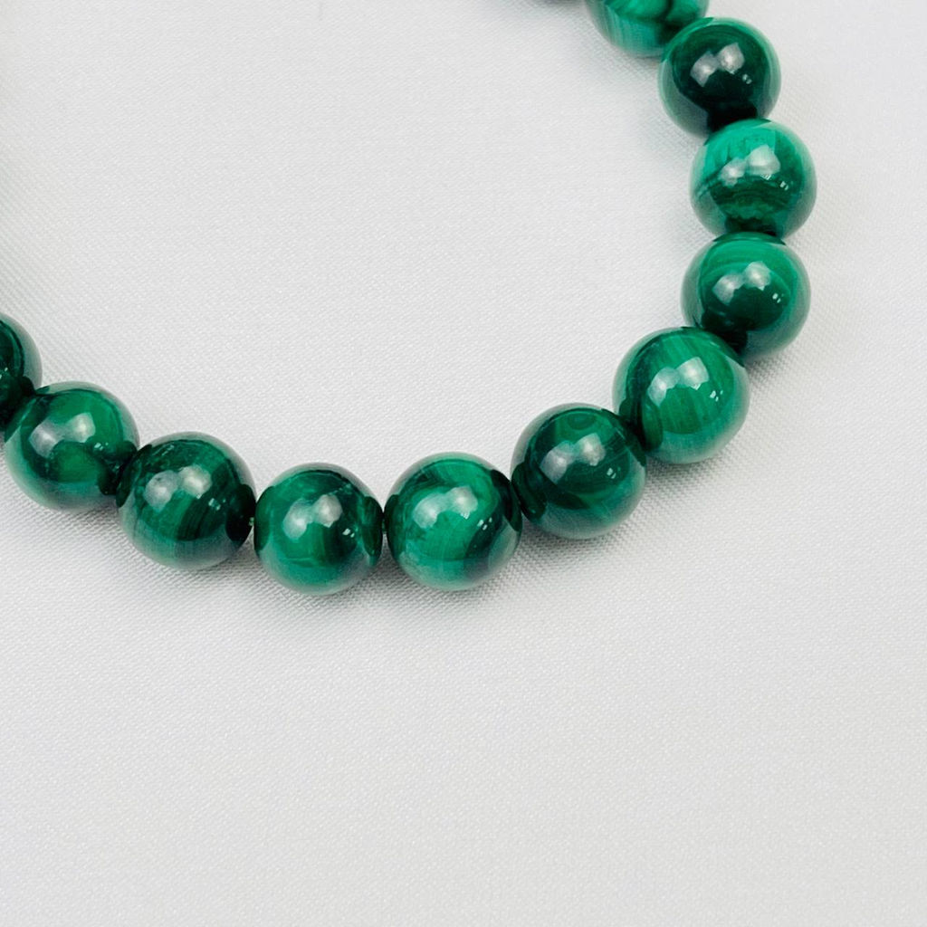 Браслет из Малахита и Родохрозита - Радуга самоцветов фото 4