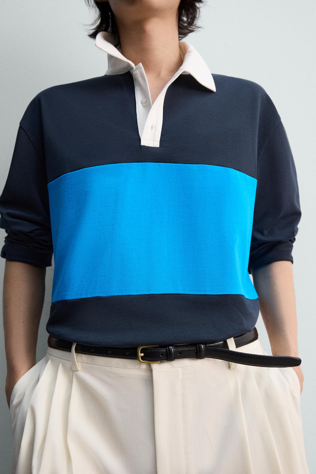REGULAR FIT COLOUR BLOCK POLO SHIRT - Zara фото 6