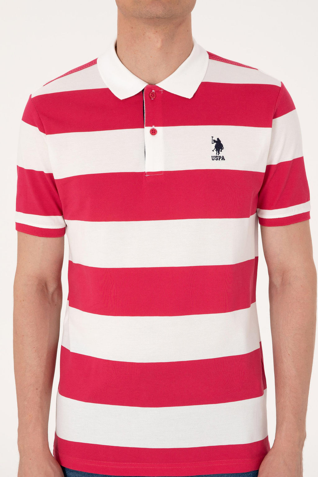 Erkek Regular Fit Vi_ne Polo Yaka _izgili Ti__rt Sepette S_rpriz _ndirim - U.s. polo assn фото 6