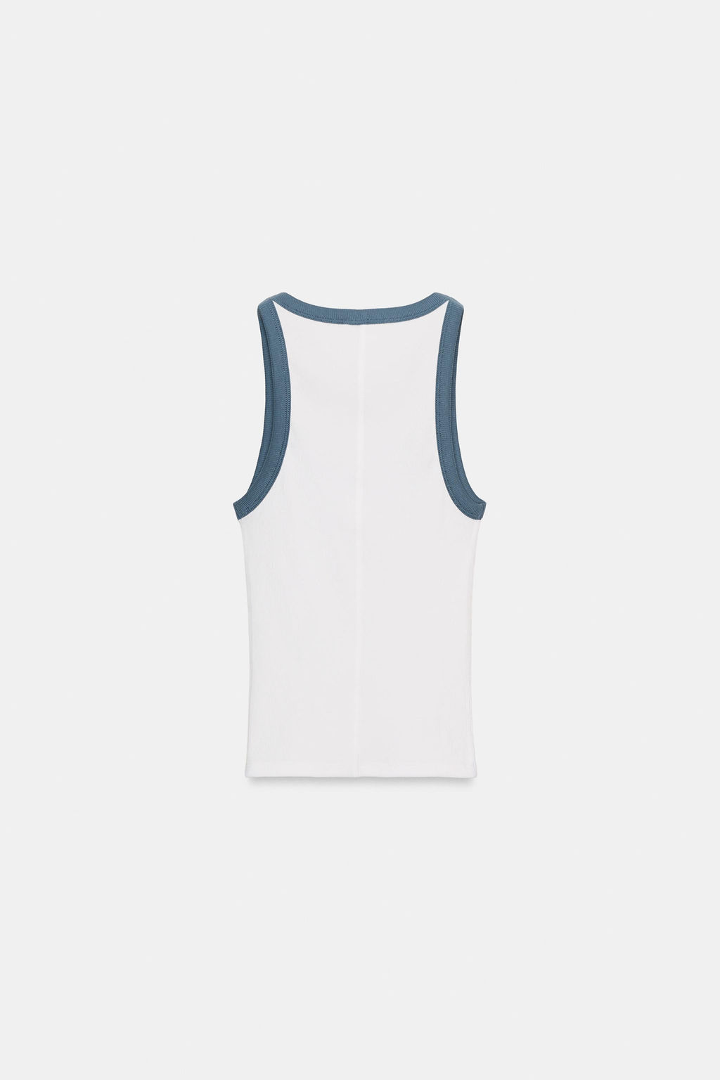 TOP MANGA SISA RIB / Azul / Blanco - Zara фото 2