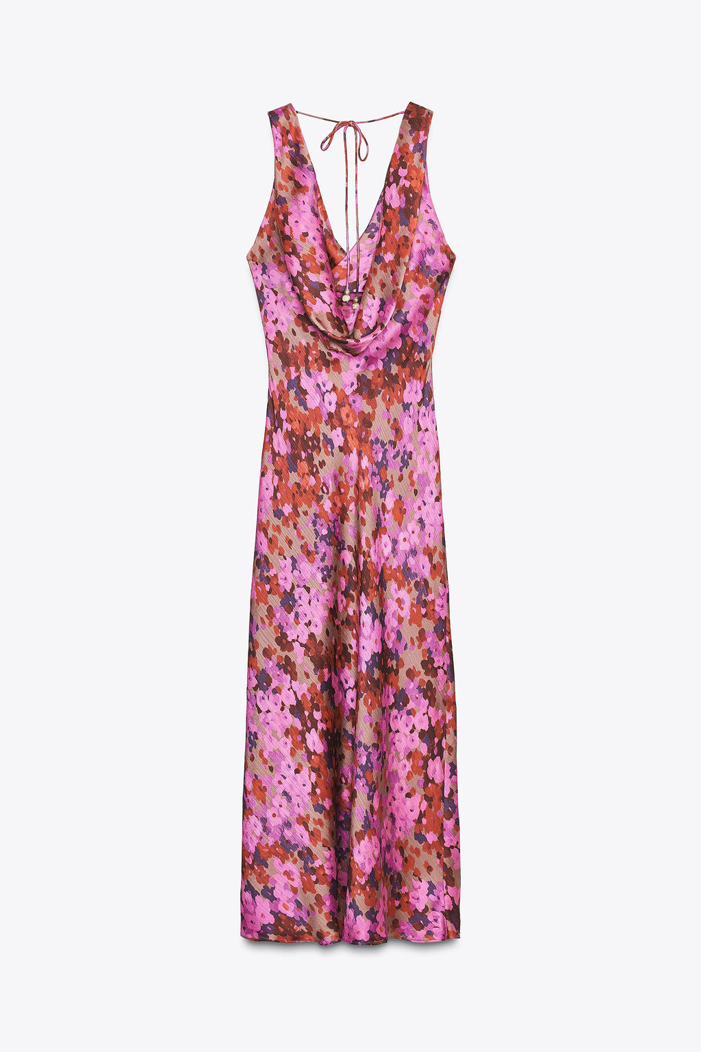 FLORAL PRINT MIDI DRESS - Zara фото 8