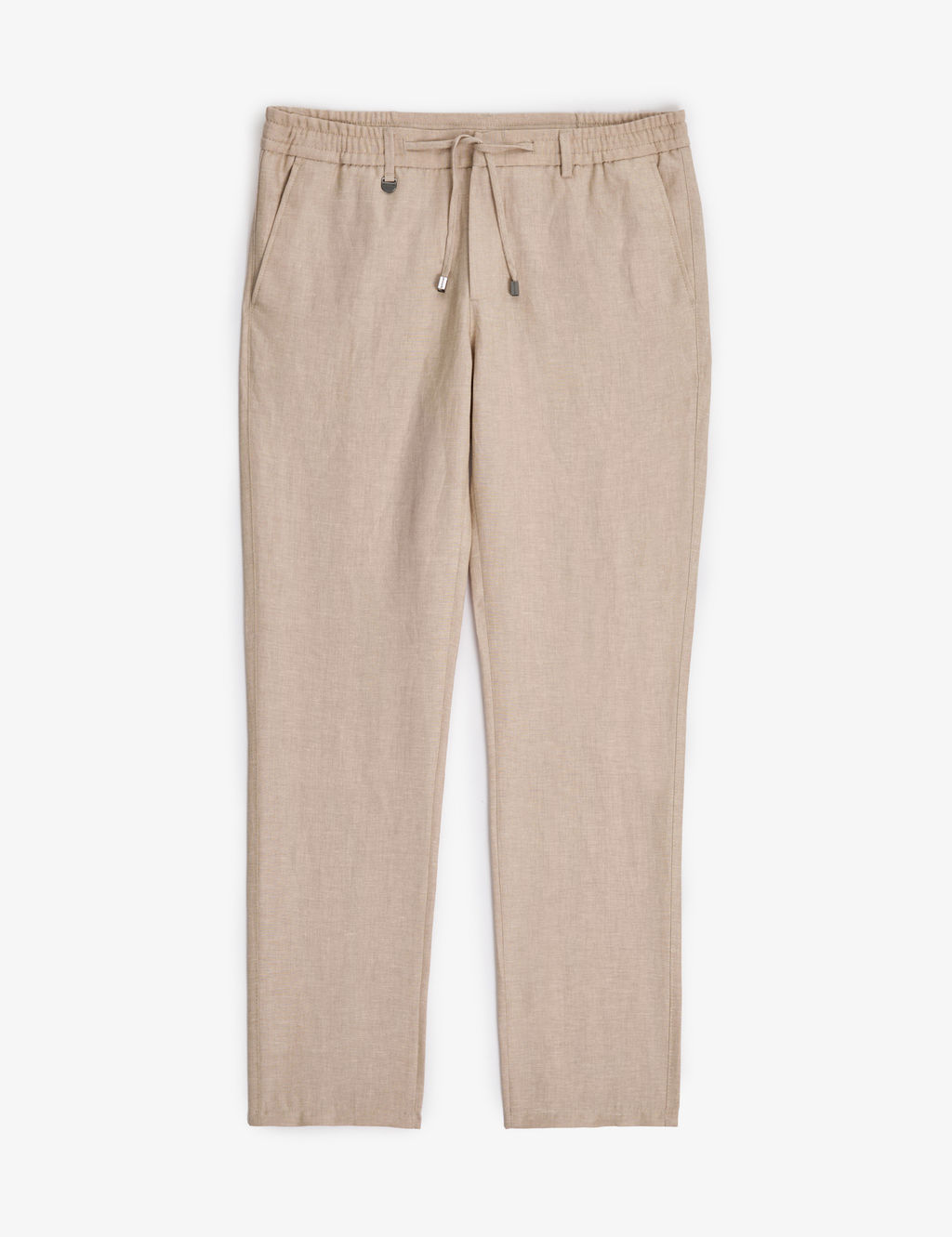 A__k Kahverengi Slim Fit Keten Kar___ml_ Pantolon