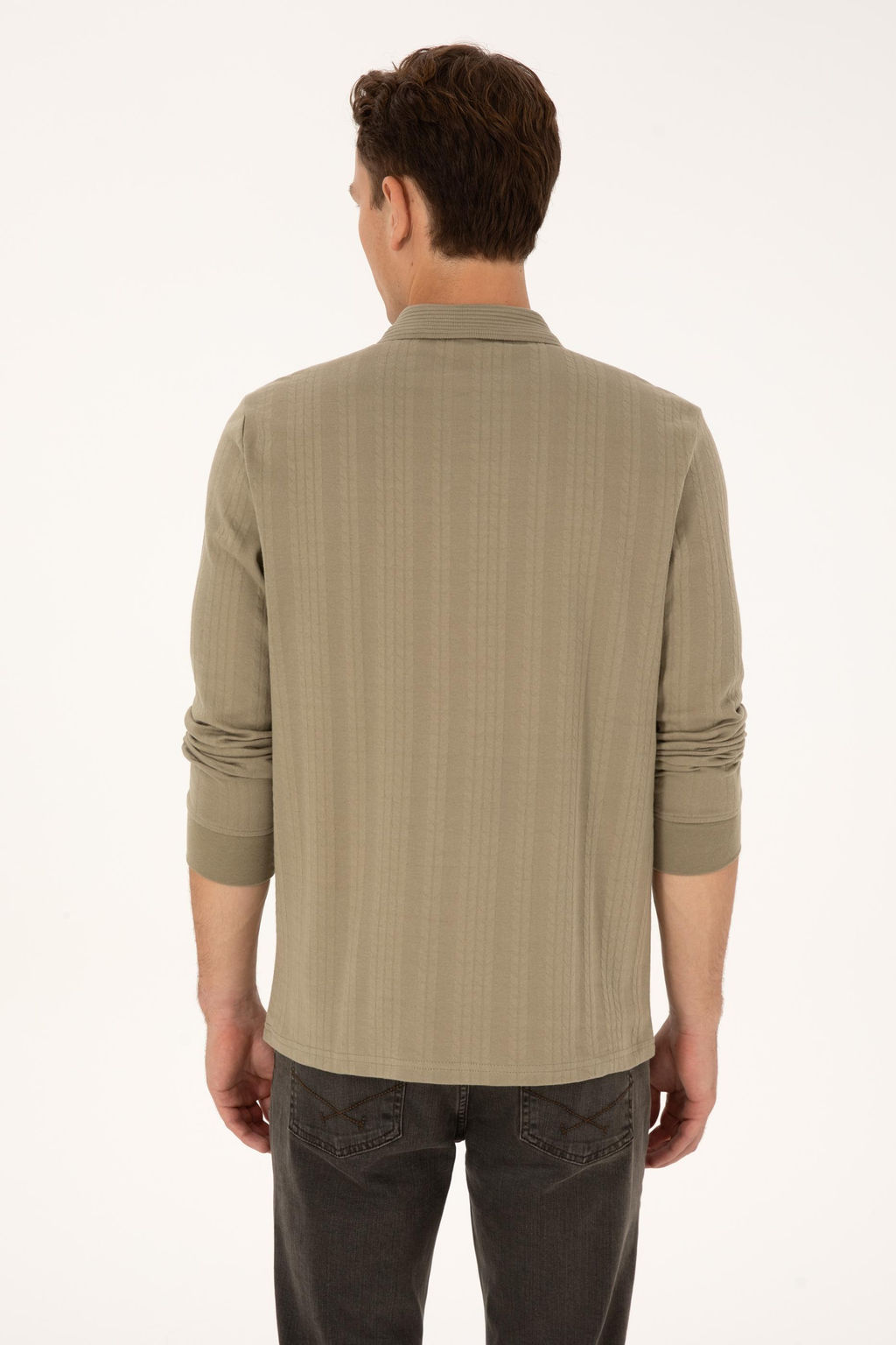 Erkek A__k Haki Sweatshirt - U.s. polo assn фото 5