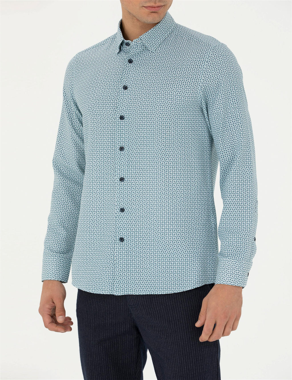 Mint Slim Fit Uzun Kollu G_mlek - Pierre cardin фото 6