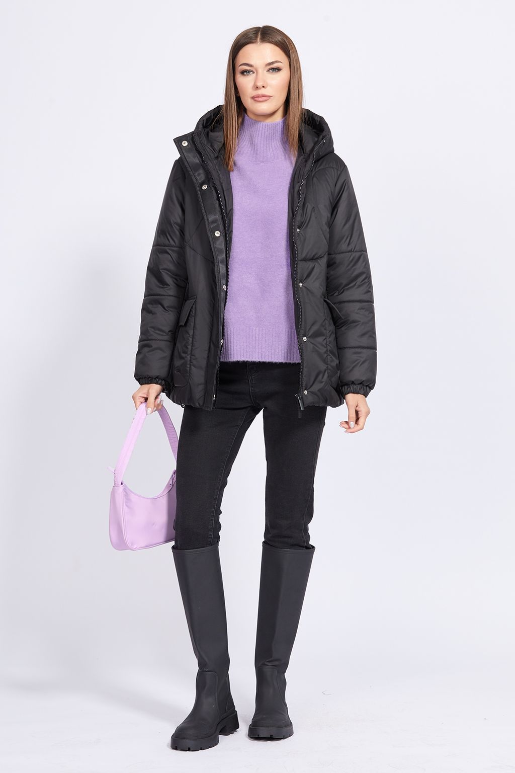Куртка 2307 черный - Eola фото 2