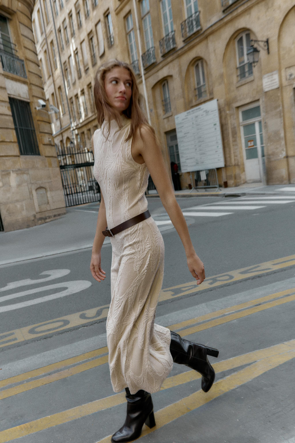 LONG JACQUARD DRESS