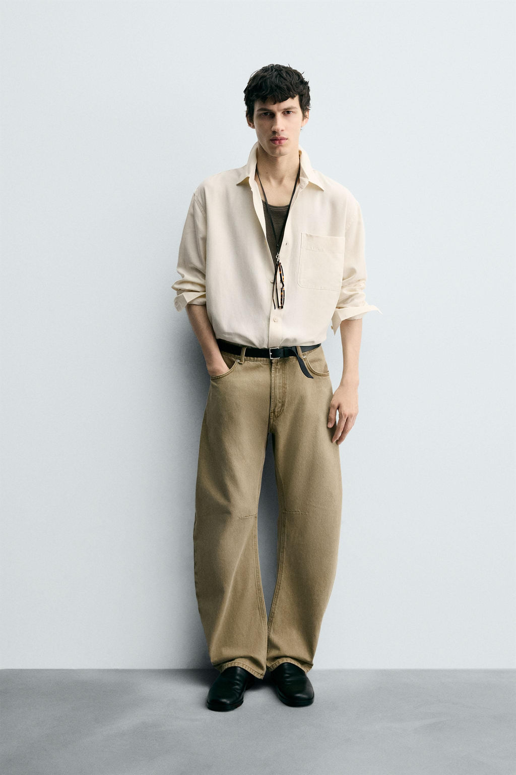 RELAXED FIT FLOWING SHIRT