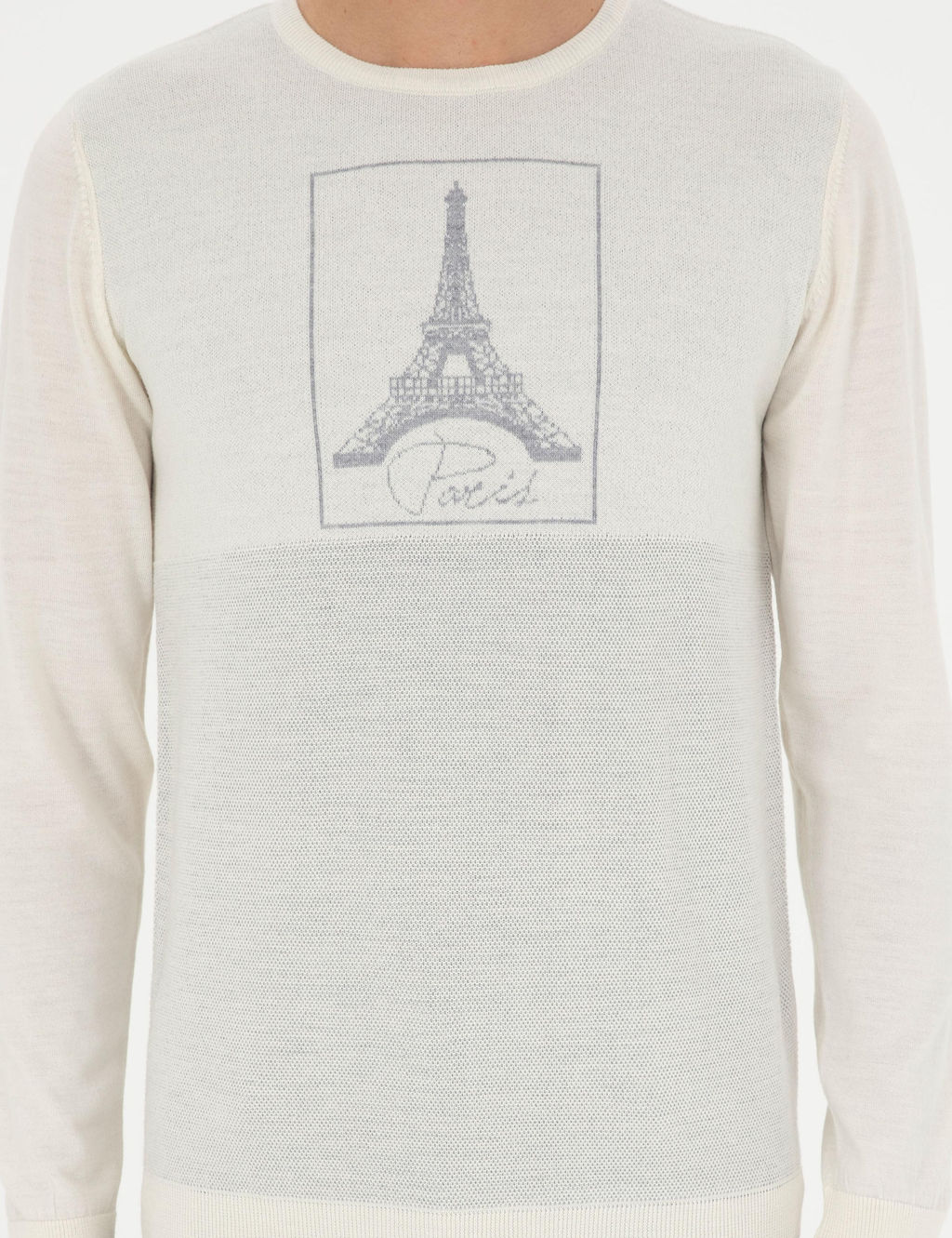 Белый зауженный свитер - Cacharel фото 6