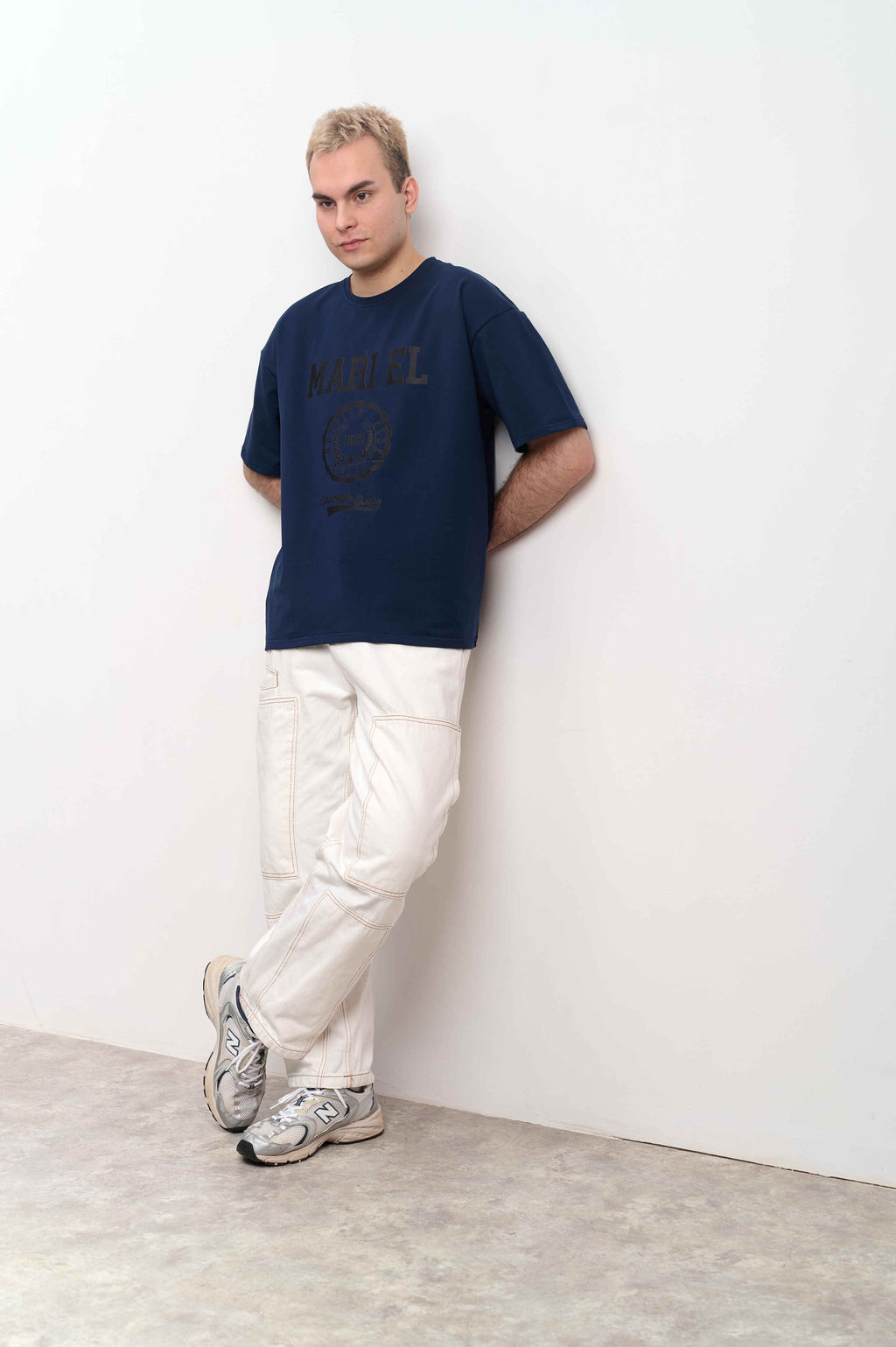 Футболка оверсайз унисекс " MARI EL" синий