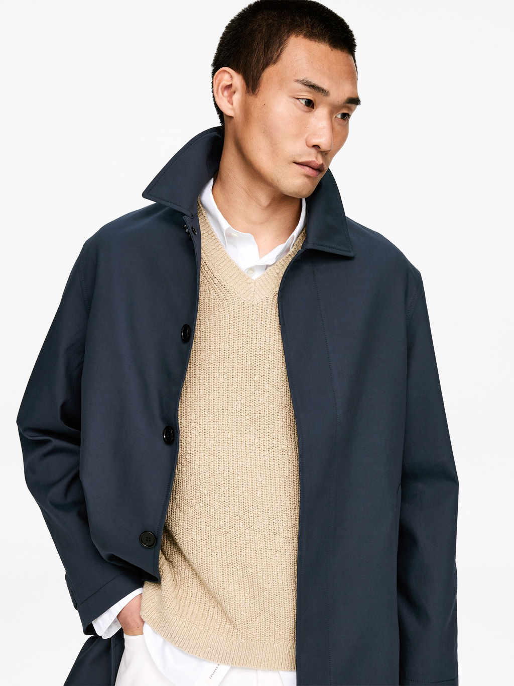 Chaqueta larga de algod?n tipo car coat - H&m фото 4