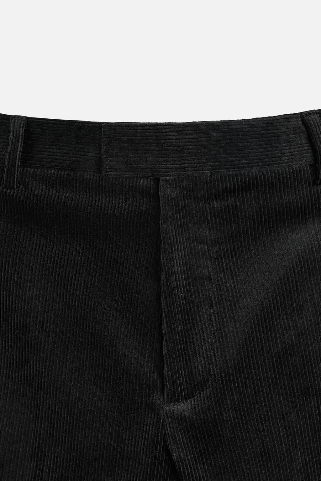 SLIM FIT CORDUROY TROUSERS - Zara фото 8