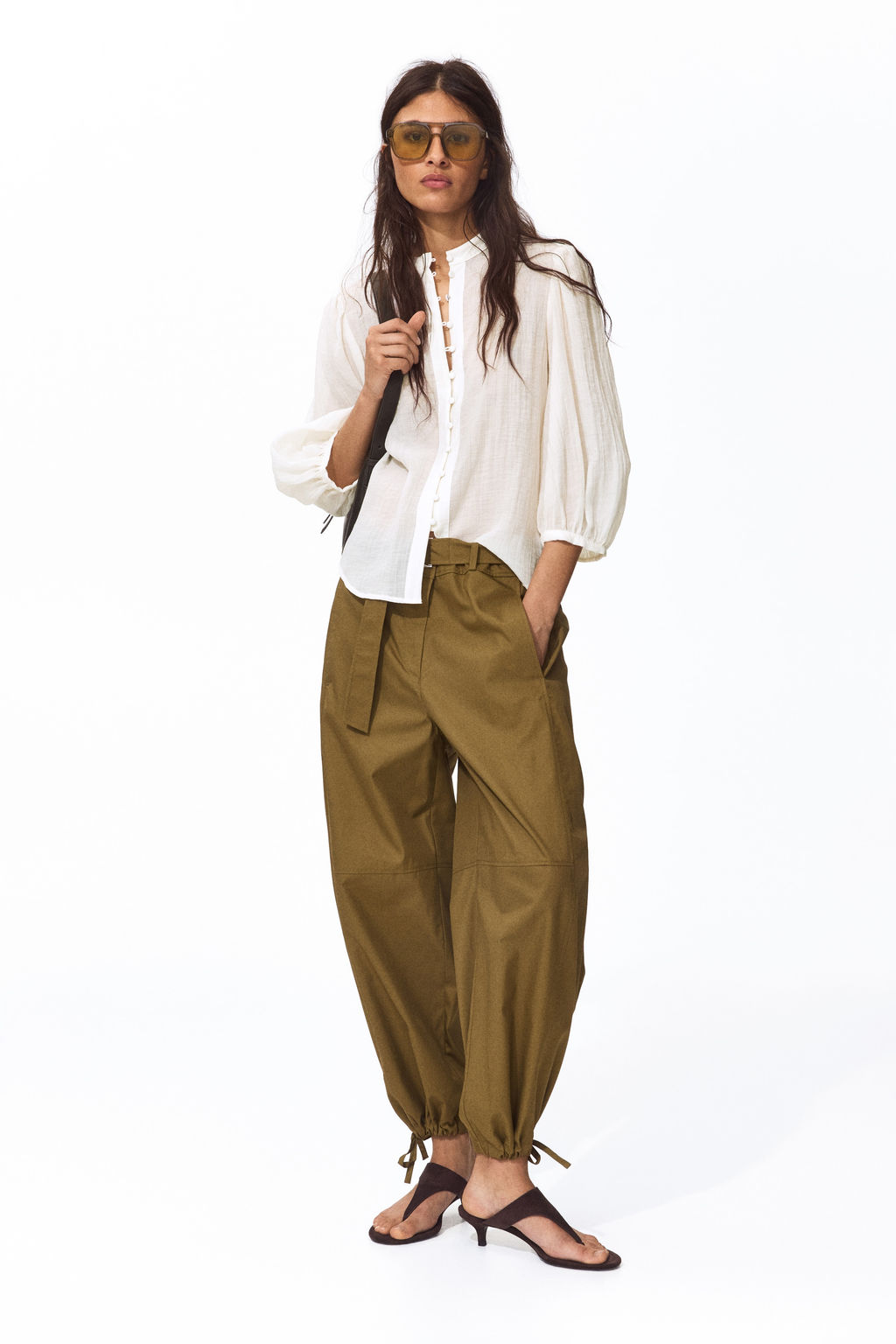 Blusa con mangas globo - H&m фото 6