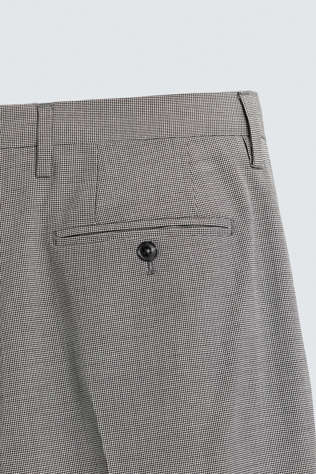 PANTAL?N REGULAR FIT TRAJE PATA DE GALLO / Negro / Blanco - Zara фото 8