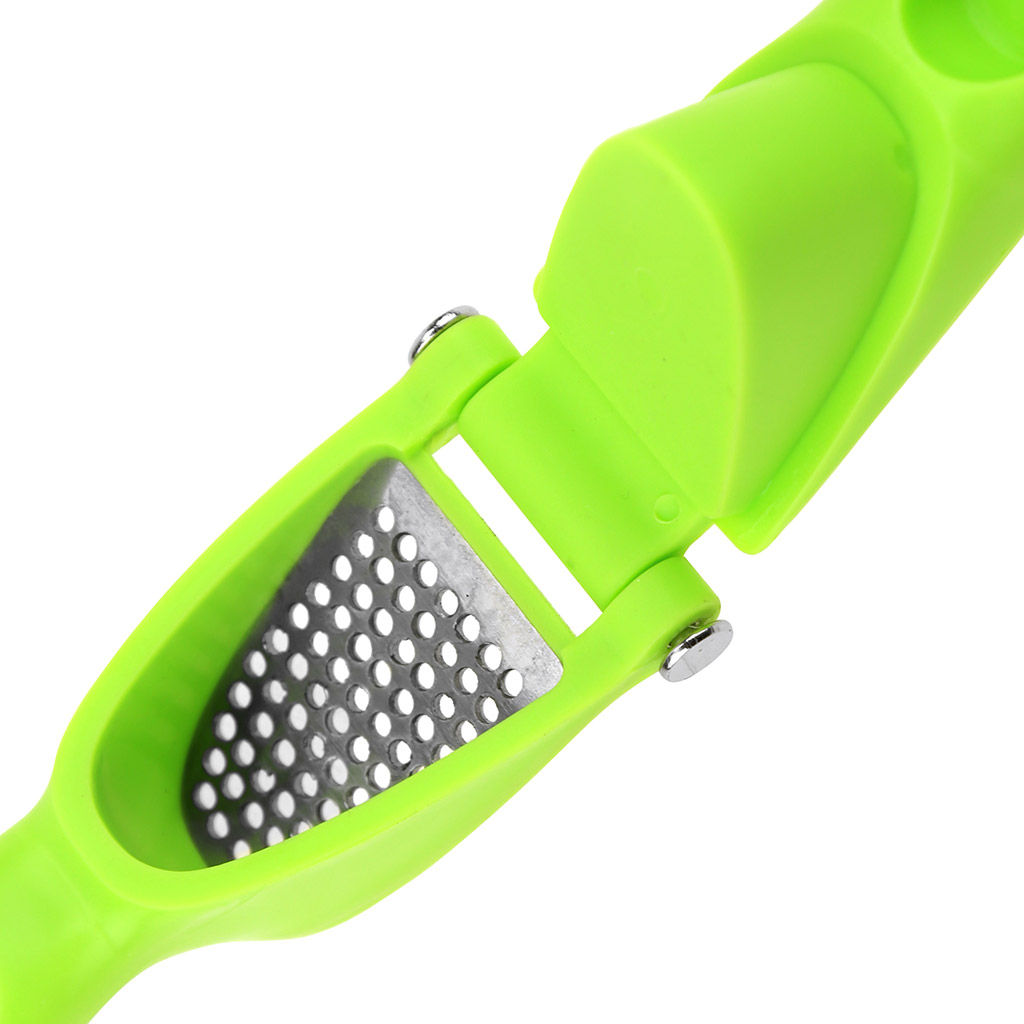 Чесночница из нержавеющей стали с самоочисткой 18х4,8х5,2см, пластмассовое основание, цвета микс, в блистере (Китай) - Домашняя Мода фото 3