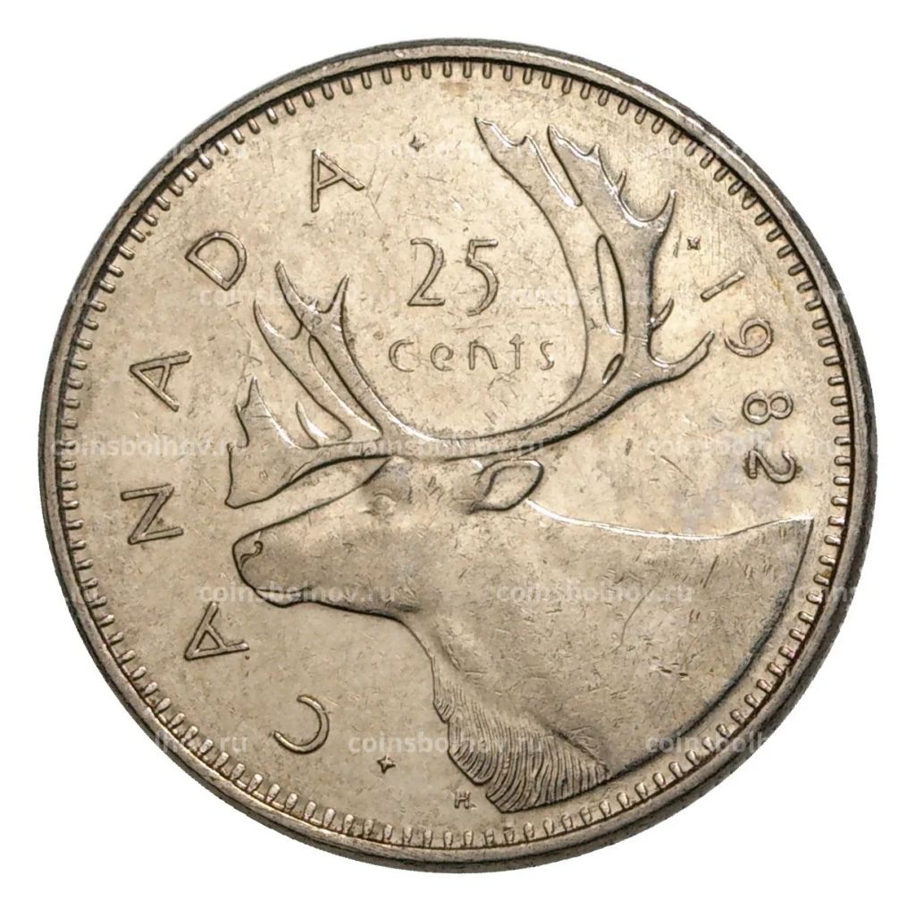 25 центов 1982 года Канада