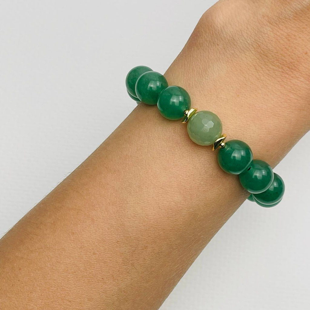 Браслет из зеленого Авантюрина 16,5 см