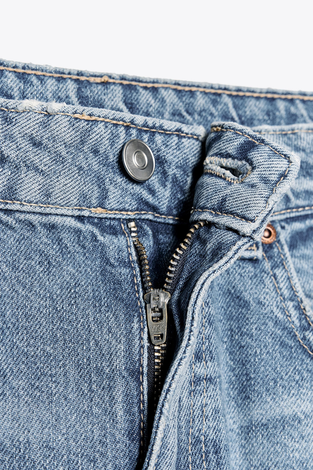 TRF MID-WAIST WIDE-LEG JEANS