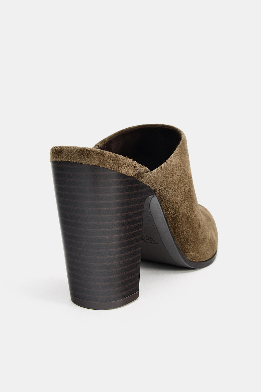 DISTRESSED SPLIT SUEDE MULES - Zara фото 9