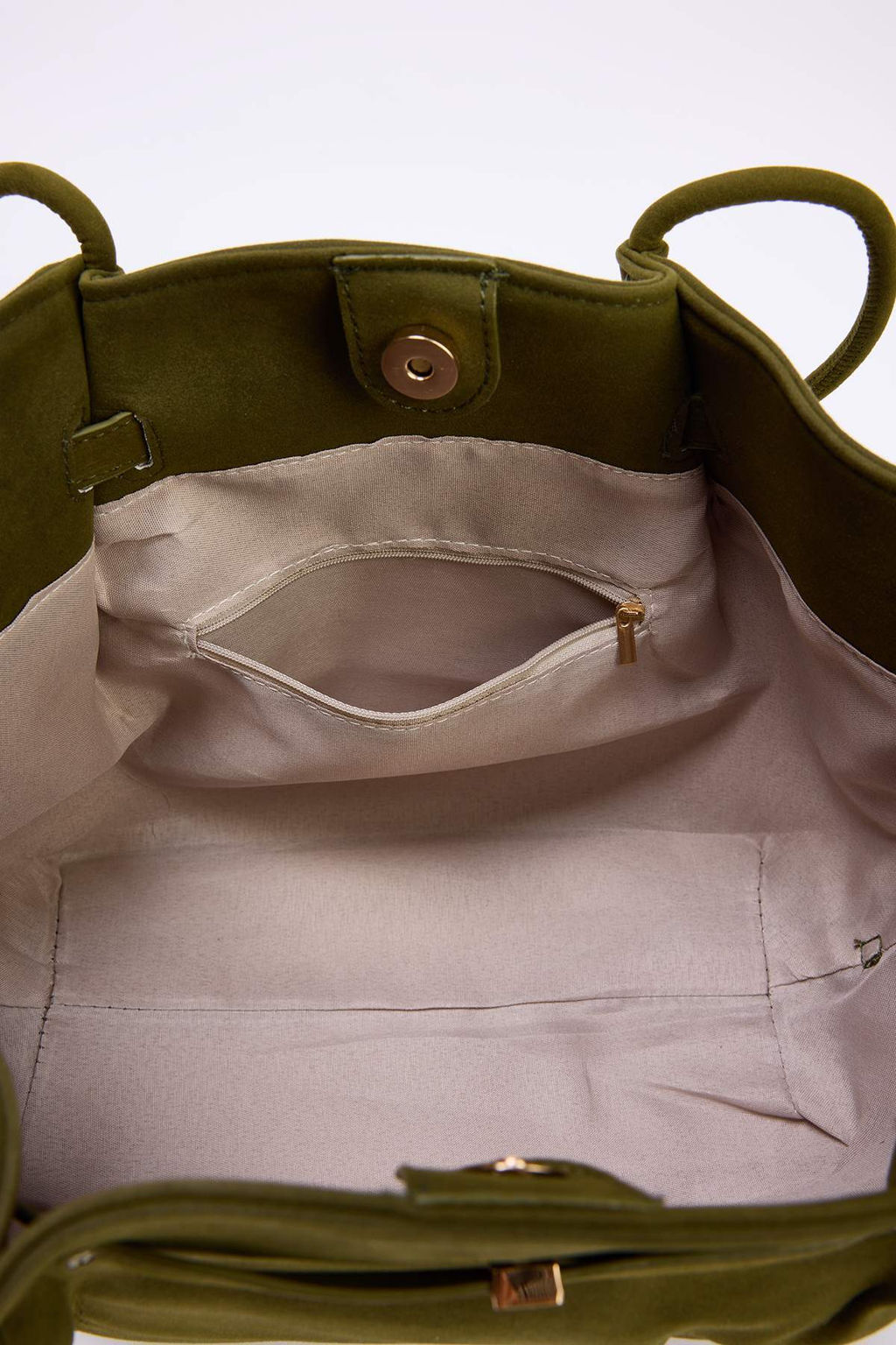 Haki Suet Kad?n Midi Omuz Cantas? TAKSS26OC00003 - Trendyolmilla фото 5