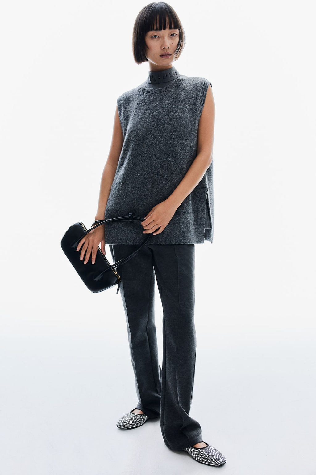 Pantalon de vestir de punto - H&m фото 2