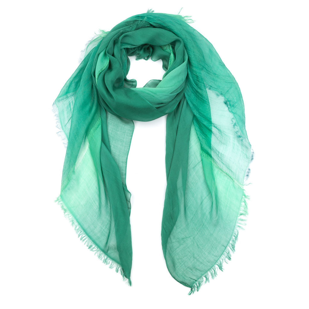 Деграде палантин из модала и шелка