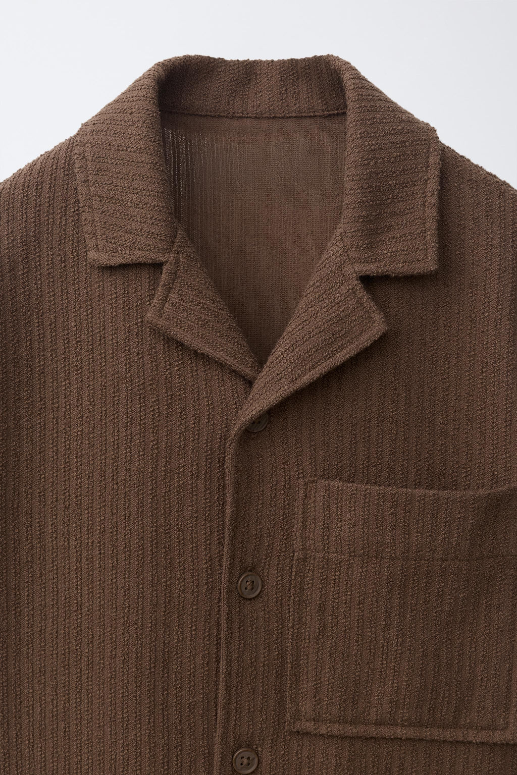 CAMISA TEXTURA R?STICA / Chocolate