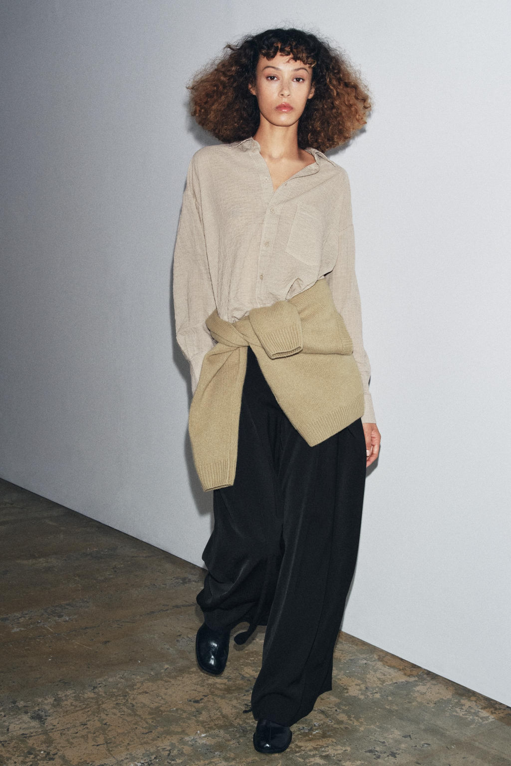 TEXTURED OVERSIZE SHIRT ZW COLLECTION