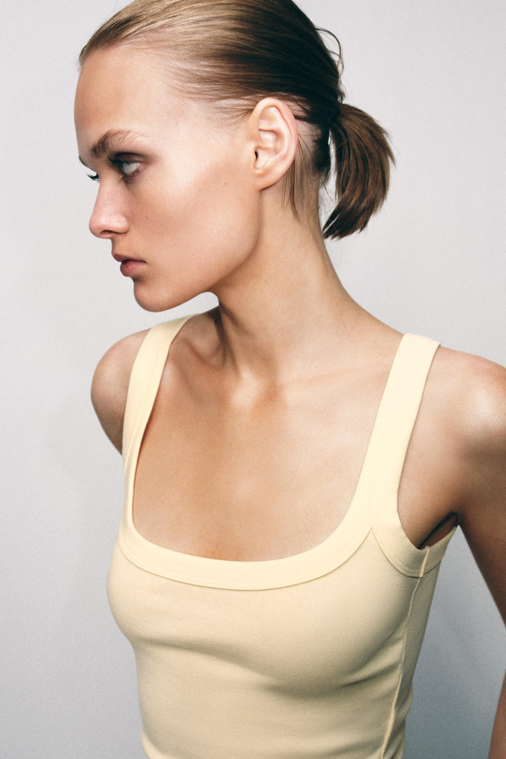 TOP ALGOD?N MANGA SISA / Amarillo - Zara фото 2