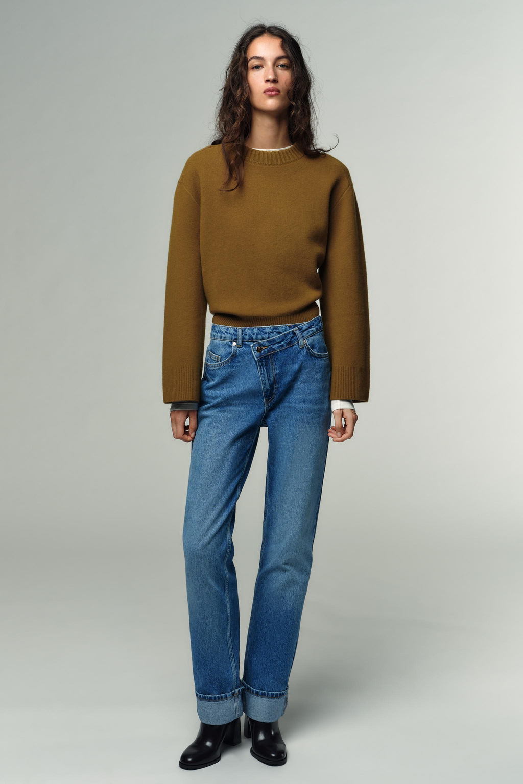 JEANS Z.09 STRAIGHT CROSSOVER HIGH-WAIST FULL LENGTH